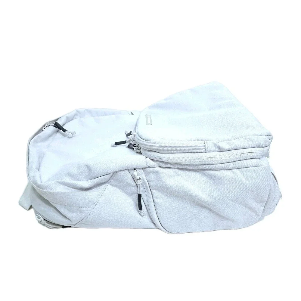 Brevite Backpack Laptop Compartment School Book Bag White